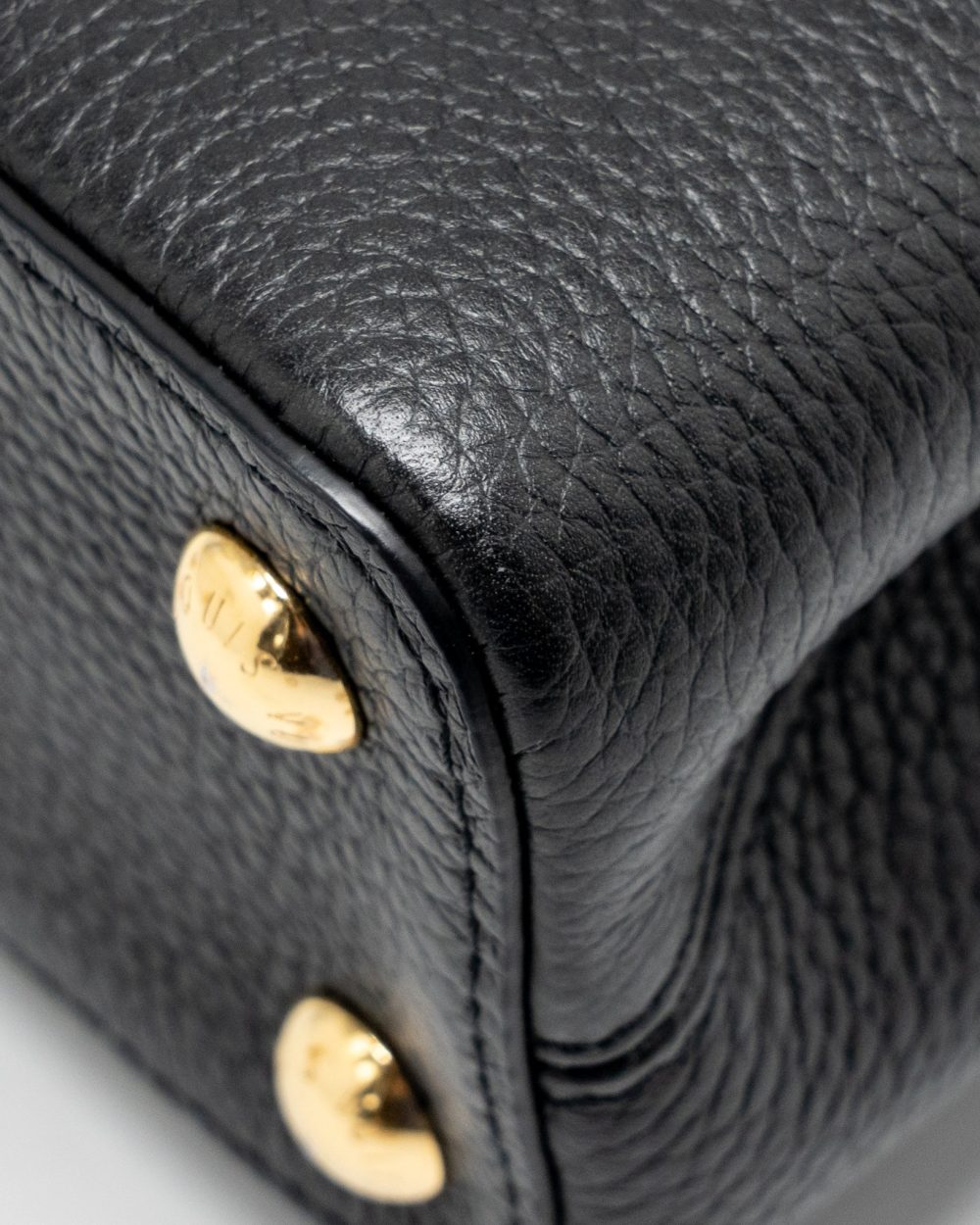 AAA Replica Louis Vuitton LV CAPUCINES BB WITH MONOGRAM FLOWER EMBELLISHMENTS TAURILLON BLACK GHW