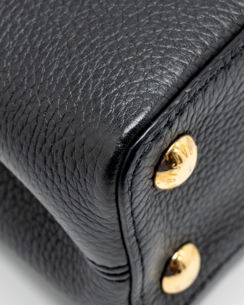 AAA Replica Louis Vuitton LV CAPUCINES BB WITH MONOGRAM FLOWER EMBELLISHMENTS TAURILLON BLACK GHW