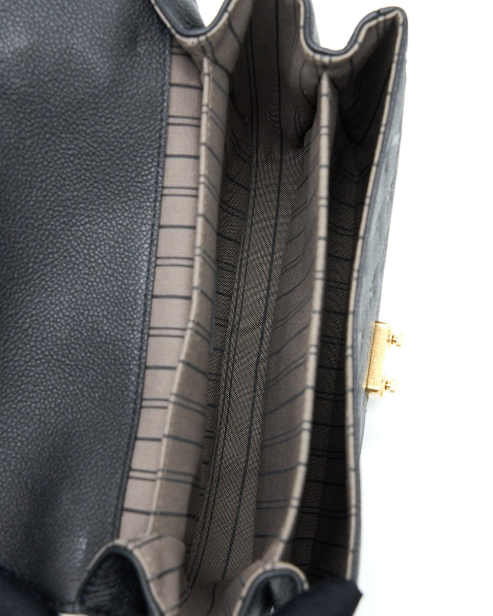 AAA Replica Louis Vuitton LV POCHETTE MÉTIS MONOGRAM EMPREINTE BLACK GHW