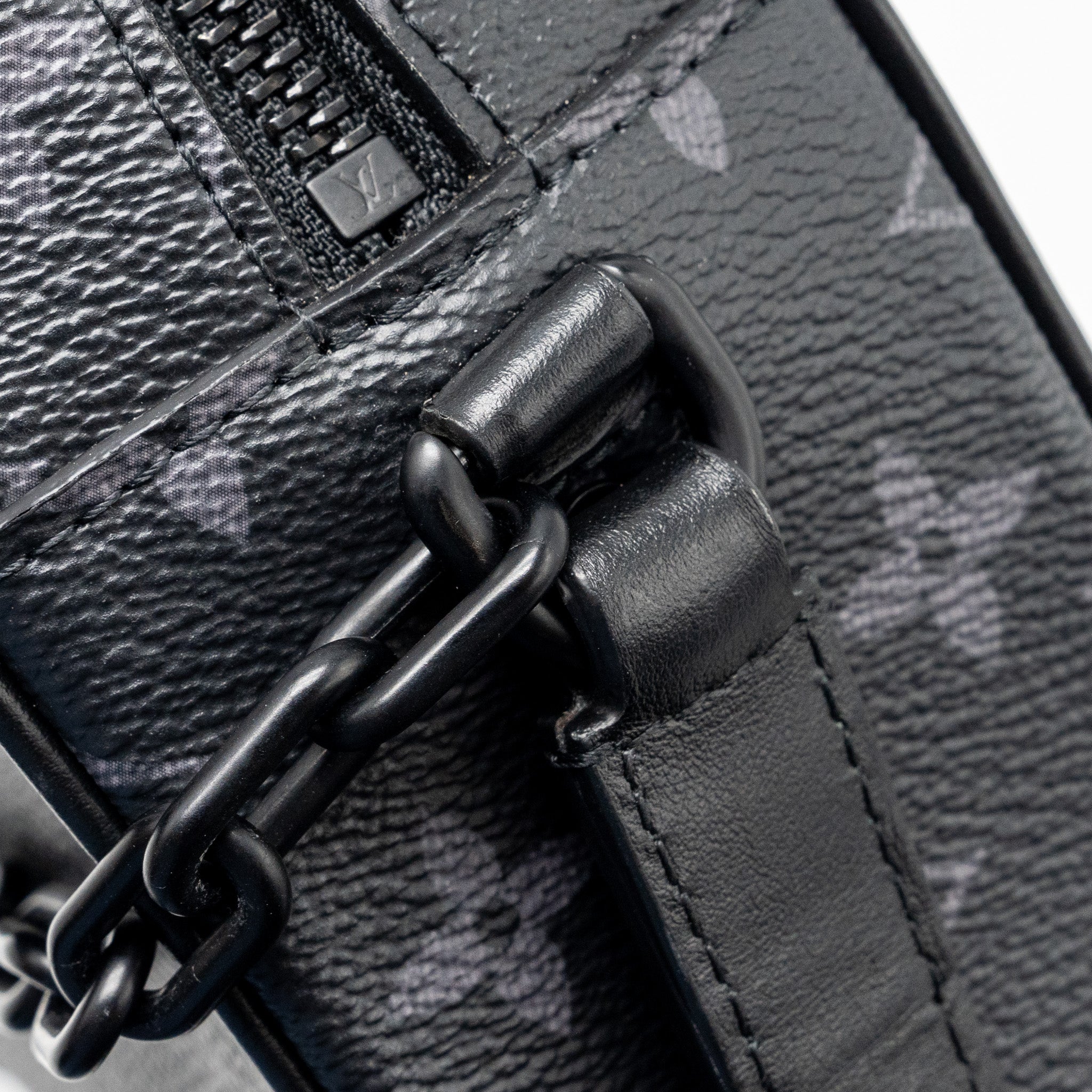 AAA Replica Louis Vuitton LV MINI SOFT TRUNK MONOGRAM ECLIPSE BLACK HARDWARE