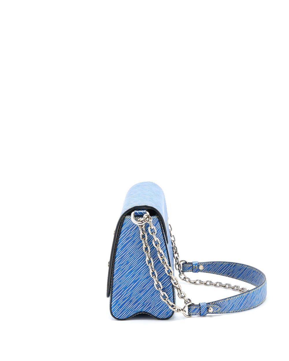 AAA Replica Louis Vuitton LV TWIST MM EPI DENIM/BLACK MULTICOLOURED HARDWARE