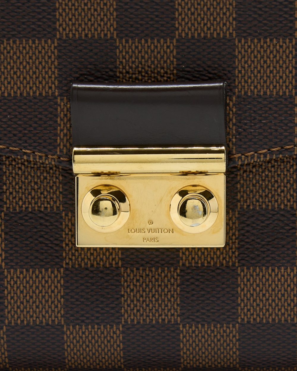 AAA Replica Louis Vuitton LV CROISETTE DAMIER EBENE GHW