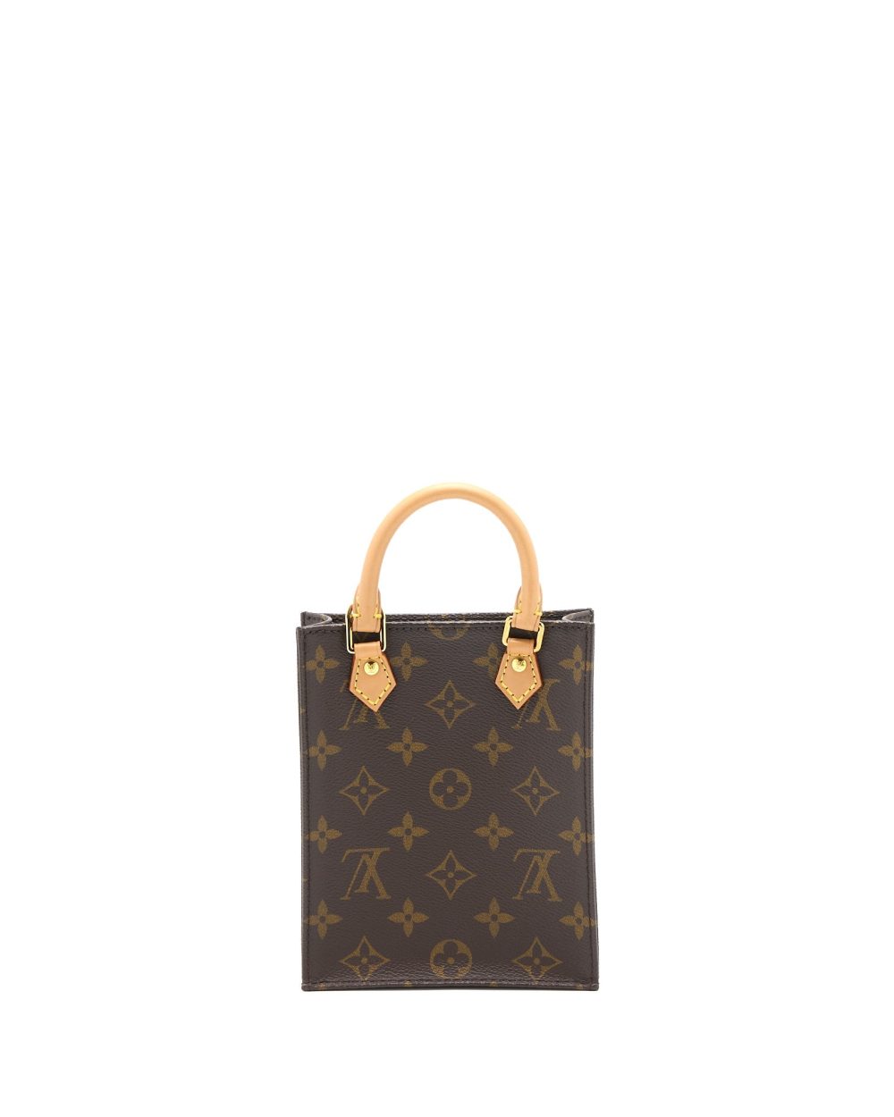 AAA Replica Louis Vuitton LV PETIT SAC PLAT MONOGRAM CANVAS GHW (NEW VERSION)