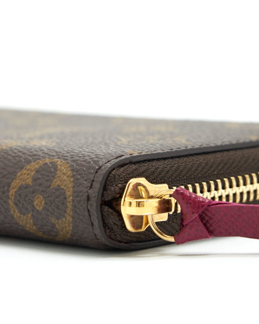 AAA Replica Louis Vuitton LV CLEMENCE LONG WALLET MONOGRAM CANVAS FUCHSIA