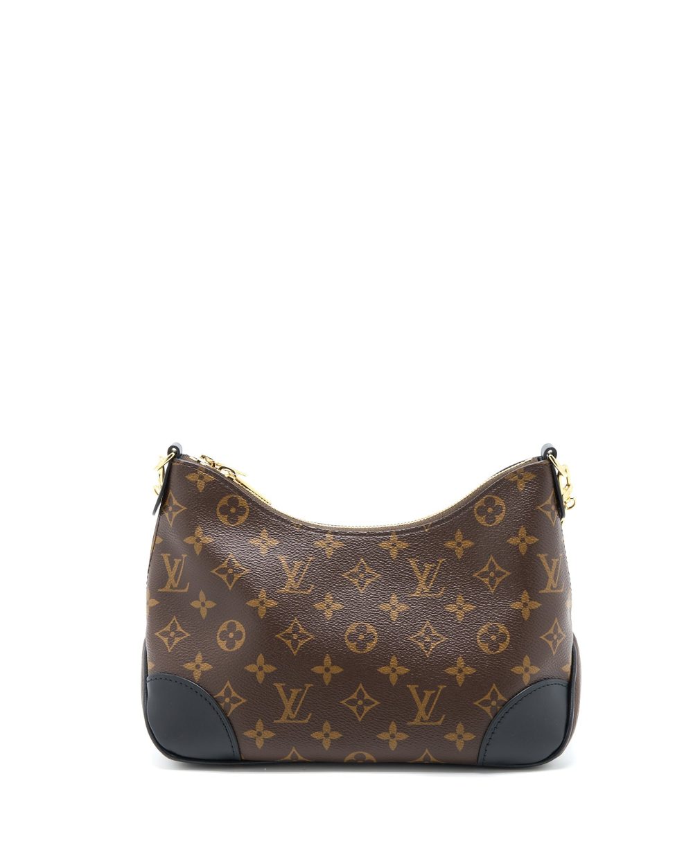 AAA Replica Louis Vuitton LV BOULOGNE BAG MONOGRAM CANVAS/BLACK GHW (NEW VERSION)