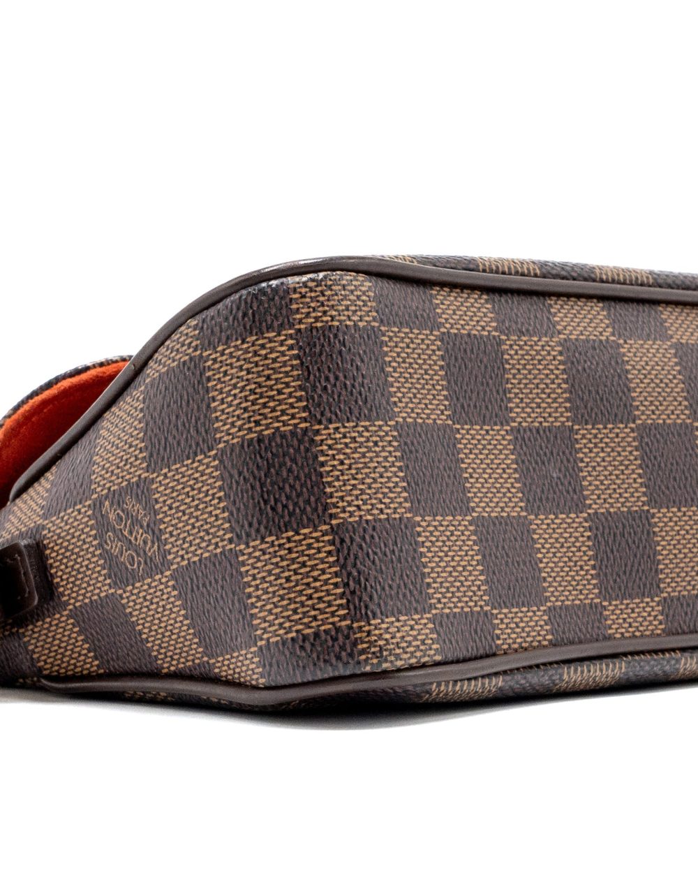 AAA Replica Louis Vuitton LV VINTAGE FLAP SHOULDER BAG DAMIER EBENE GHW