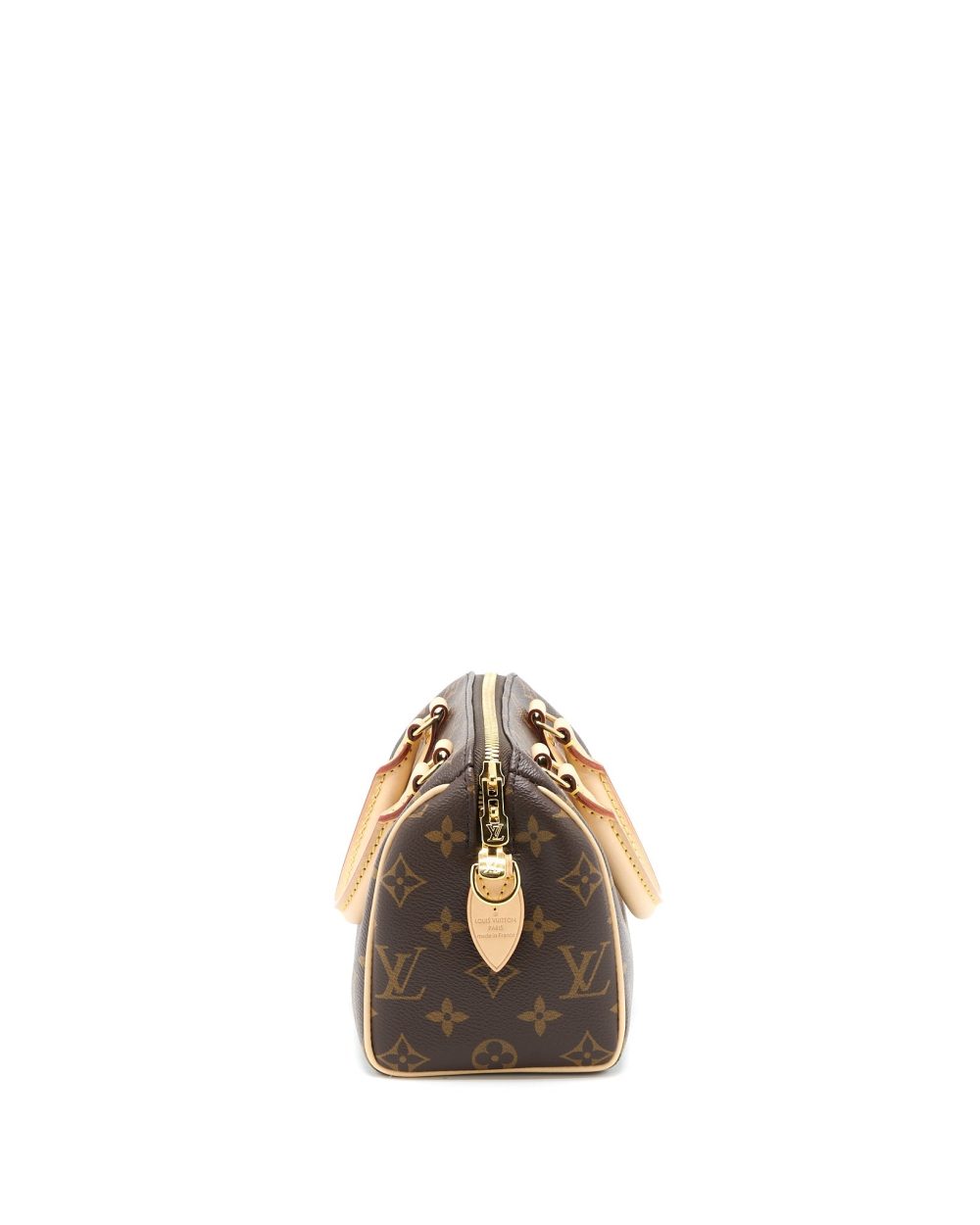 AAA Replica Louis Vuitton LV SPEEDY BANDOULIERE 20 MONOGRAM CANVAS BLACK STRAP GHW (NEW VERSION)