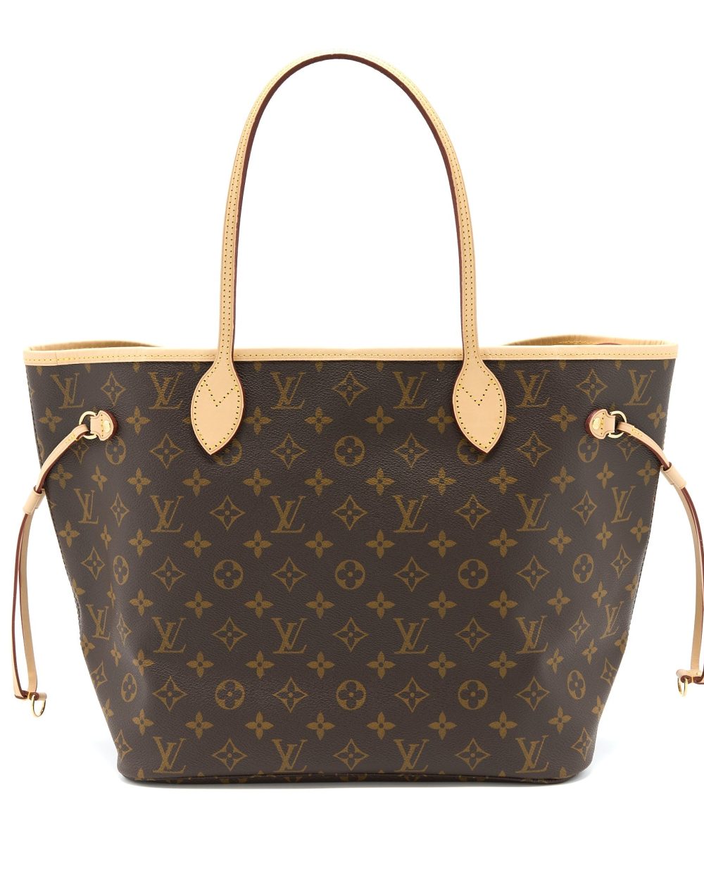 AAA Replica Louis Vuitton LV NEVERFULL MM MONOGRAM CANVAS BEIGE GHW (NEW VERSION)
