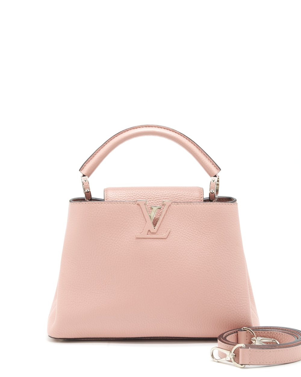 AAA Replica Louis Vuitton LV CAPUCINES BB LIGHT PINK SHW