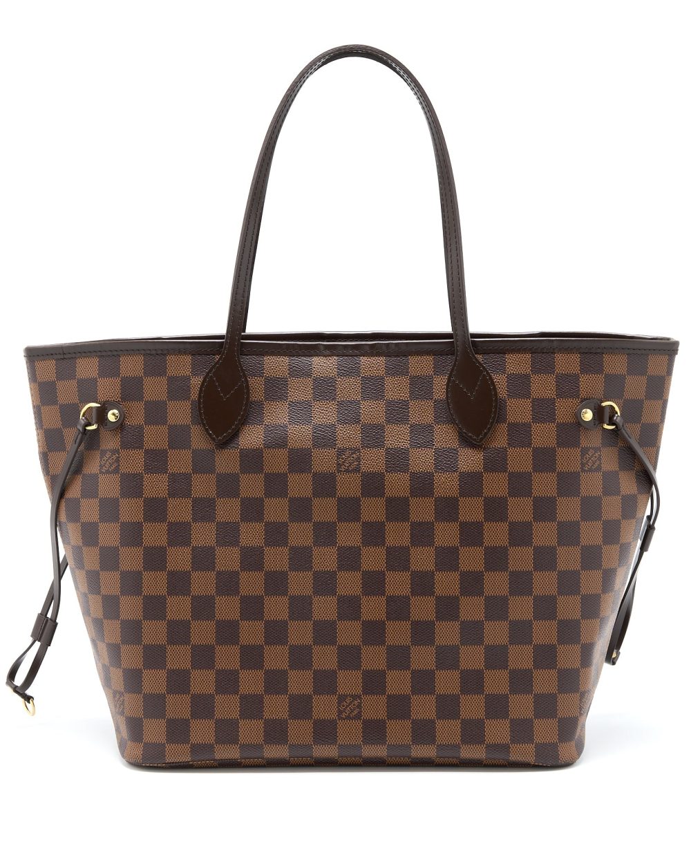 AAA Replica Louis Vuitton LV NEVERFULL MM DAMIER EBENE CANVAS GHW