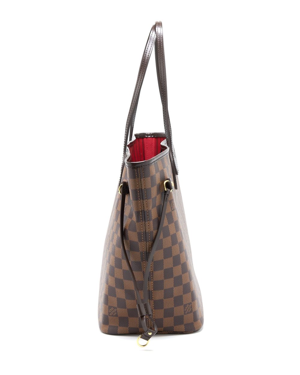 AAA Replica Louis Vuitton LV NEVERFULL MM DAMIER EBENE CANVAS GHW