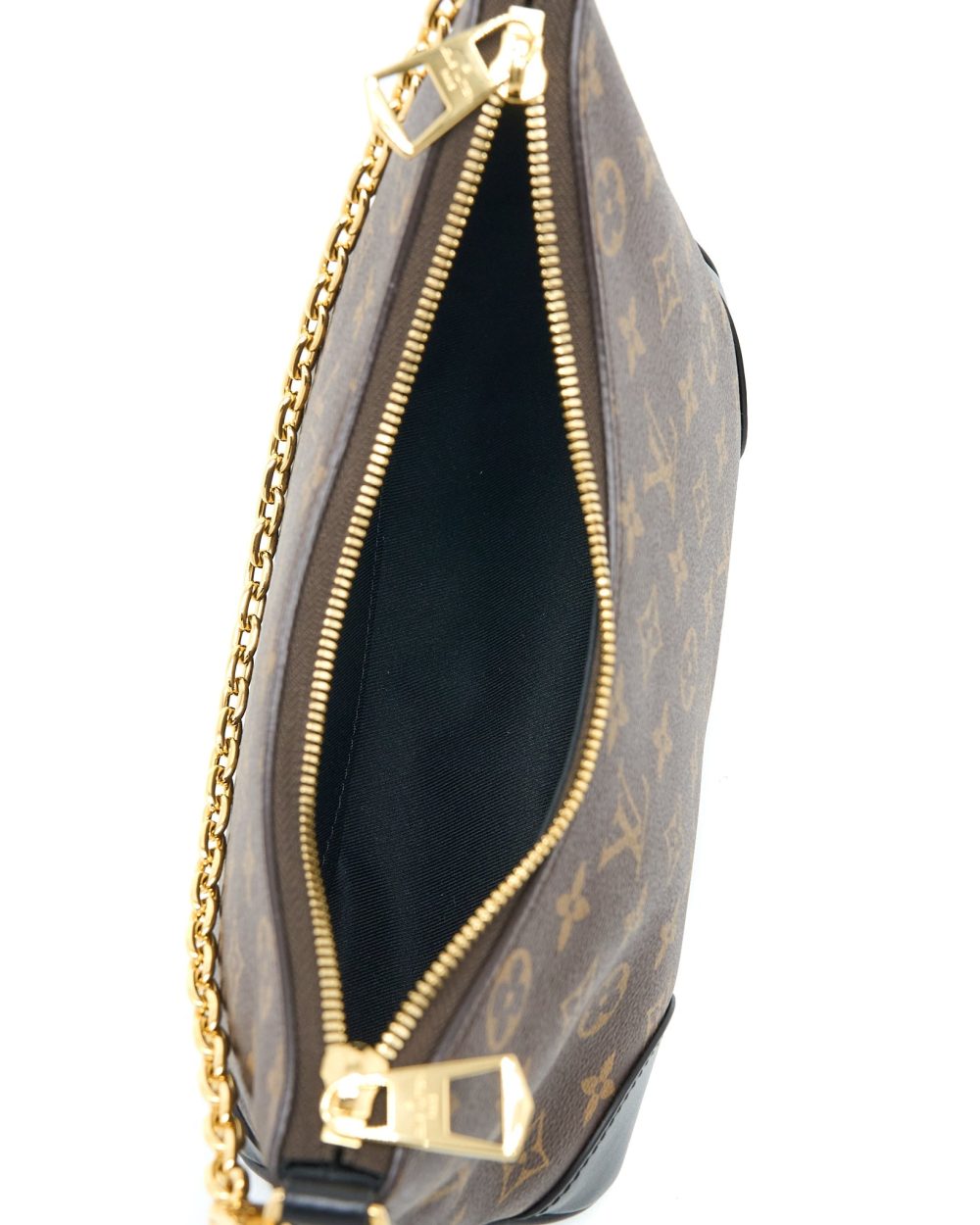 AAA Replica Louis Vuitton LV BOULOGNE BAG MONOGRAM CANVAS/BLACK GHW (NEW VERSION)