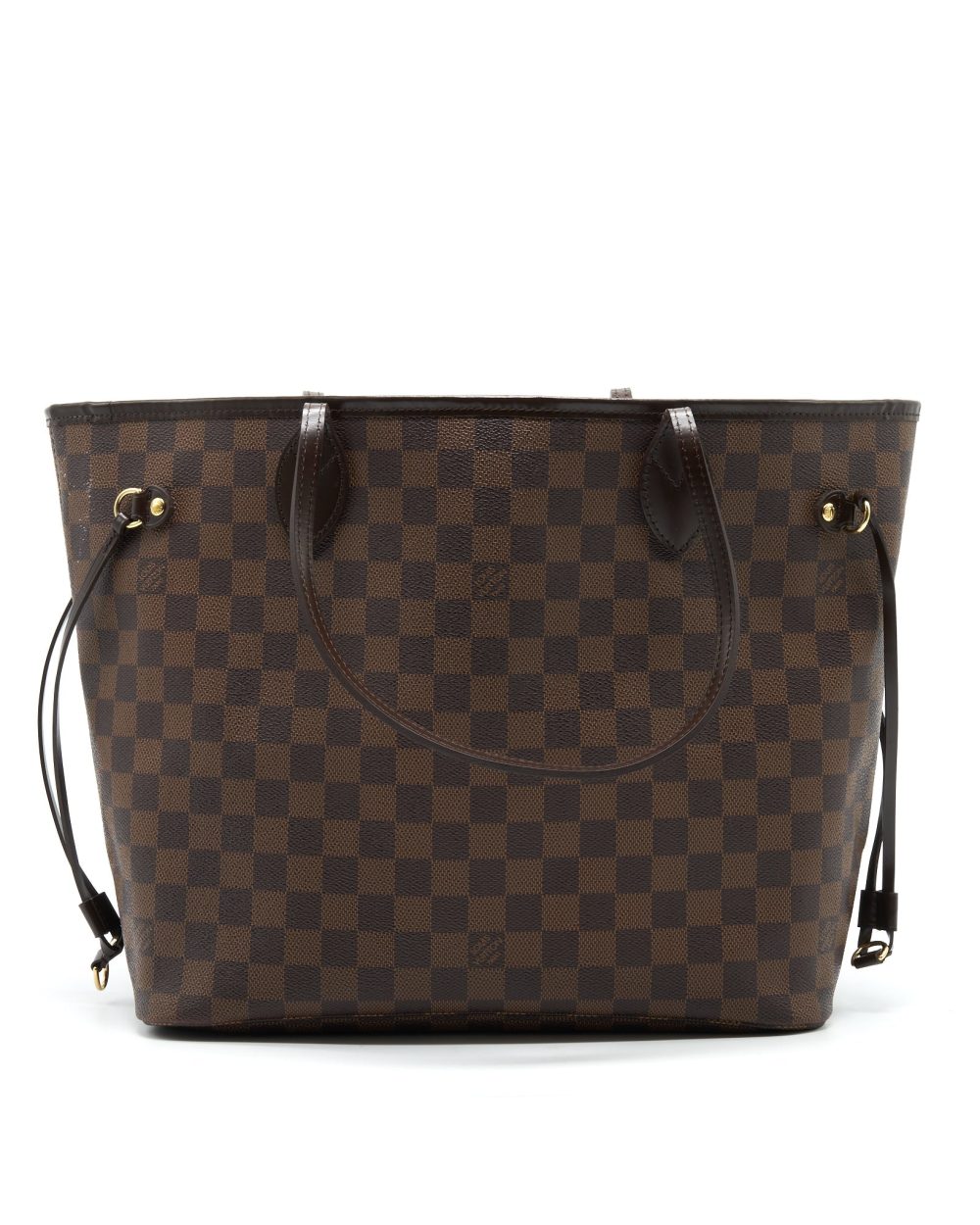 AAA Replica Louis Vuitton LV NEVERFULL MM DAMIER EBENE CANVAS WITHOUT INSIDE POUCH