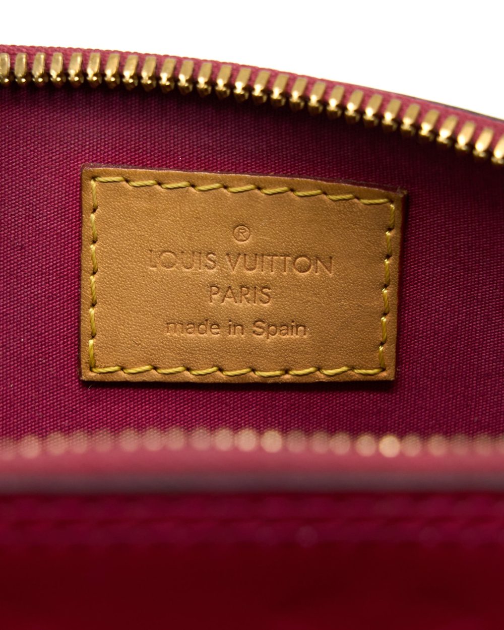 AAA Replica Louis Vuitton LV ALMA BB PATENT DARK PINK GHW