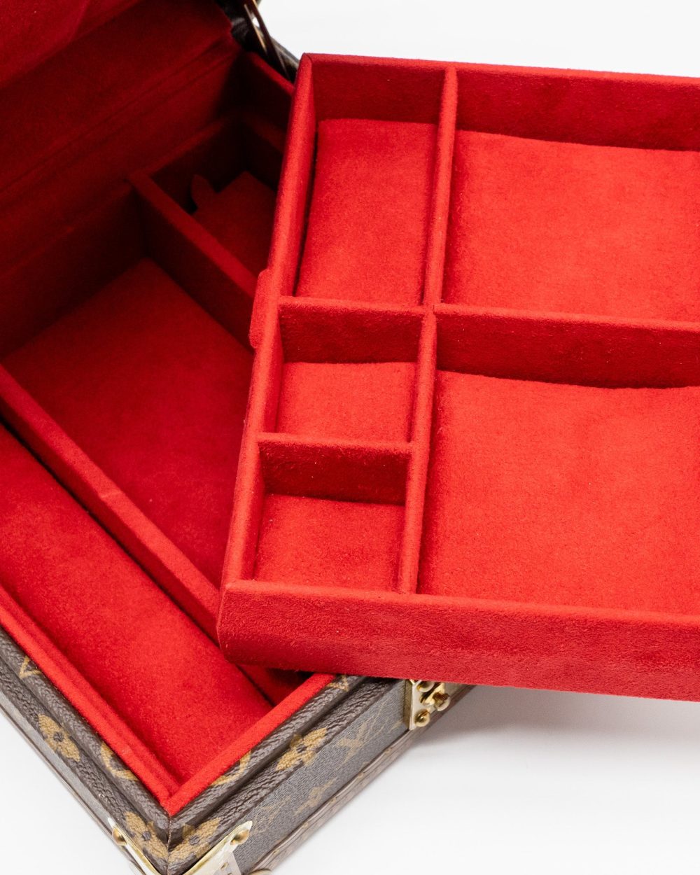 AAA Replica Louis Vuitton LV COFFRET JOAILLERIE MONOGRAM CANVAS ROUGE FUSION