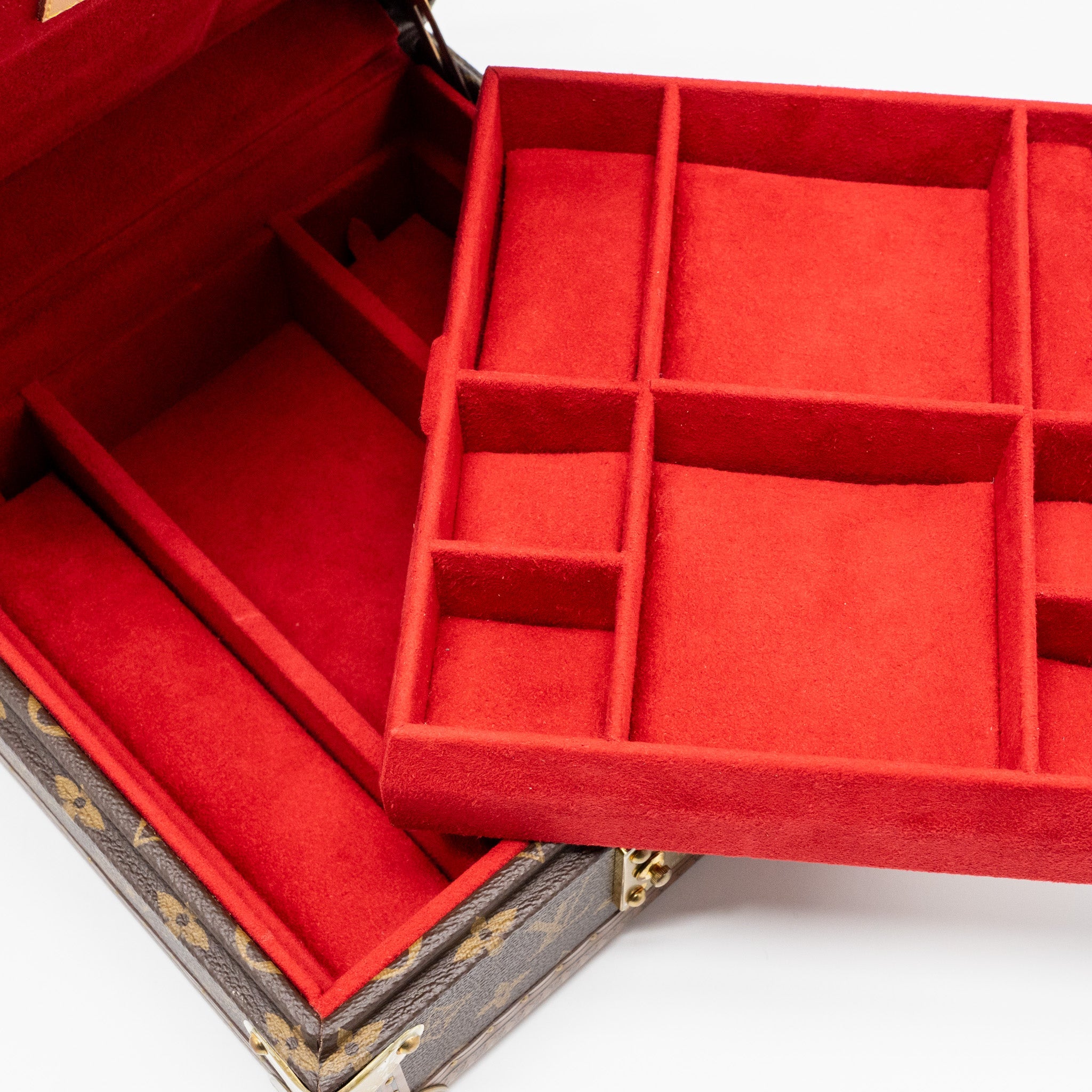 AAA Replica Louis Vuitton LV COFFRET JOAILLERIE MONOGRAM CANVAS ROUGE FUSION