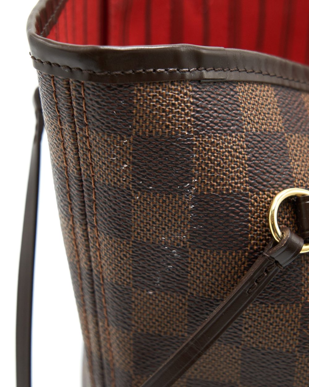 AAA Replica Louis Vuitton LV NEVERFULL MM DAMIER EBENE CANVAS WITHOUT INSIDE POUCH