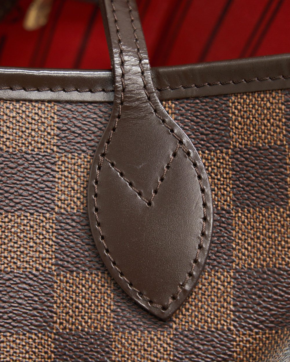 AAA Replica Louis Vuitton LV NEVERFULL MM DAMIER EBENE CANVAS WITHOUT INSIDE POUCH