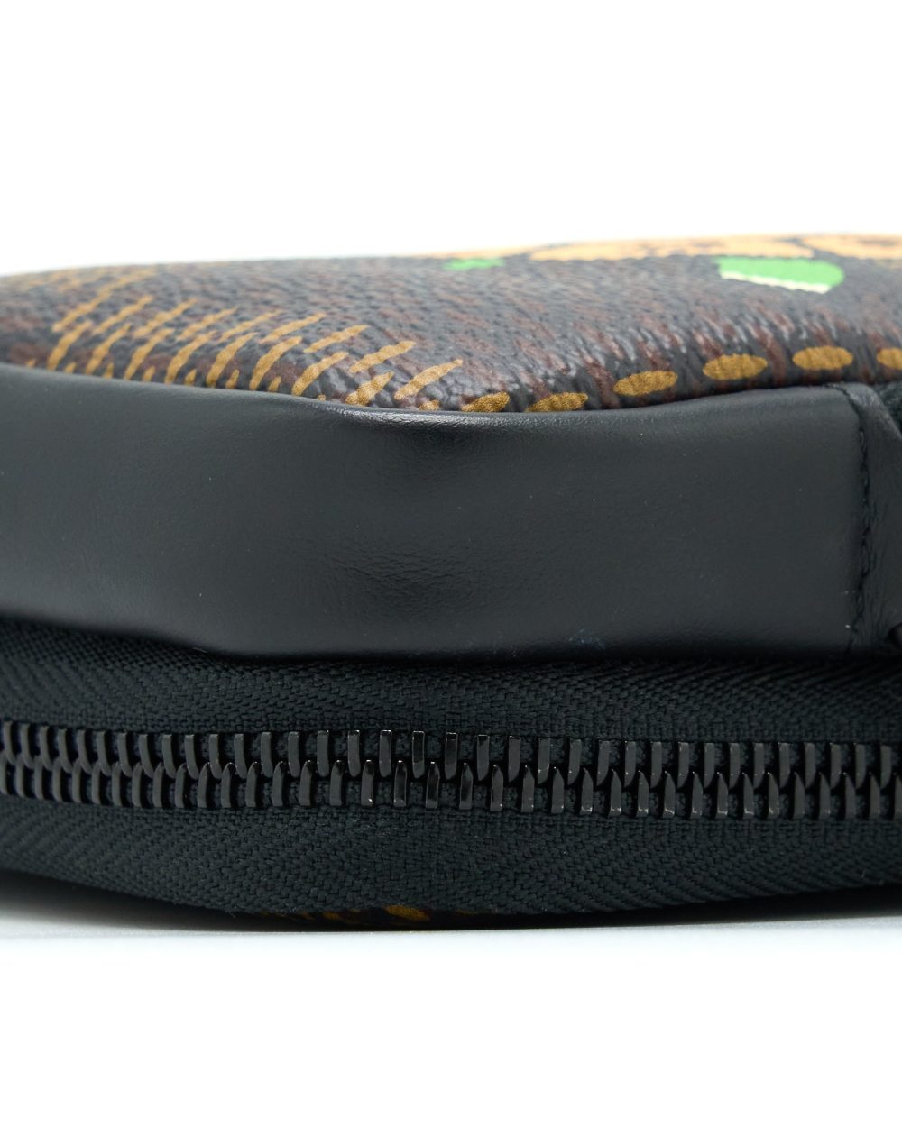 AAA Replica Louis Vuitton LV NIGO DOUBLE PHONE POUCH LIMITED EDITION BLACK HARDWARE
