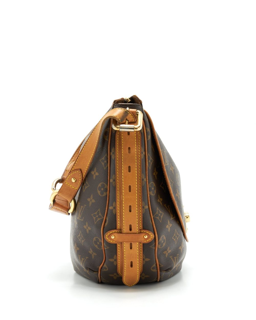 AAA Replica Louis Vuitton LV VINTAGE LARGE SHOULDER BAG MONOGRAM CANVAS GHW