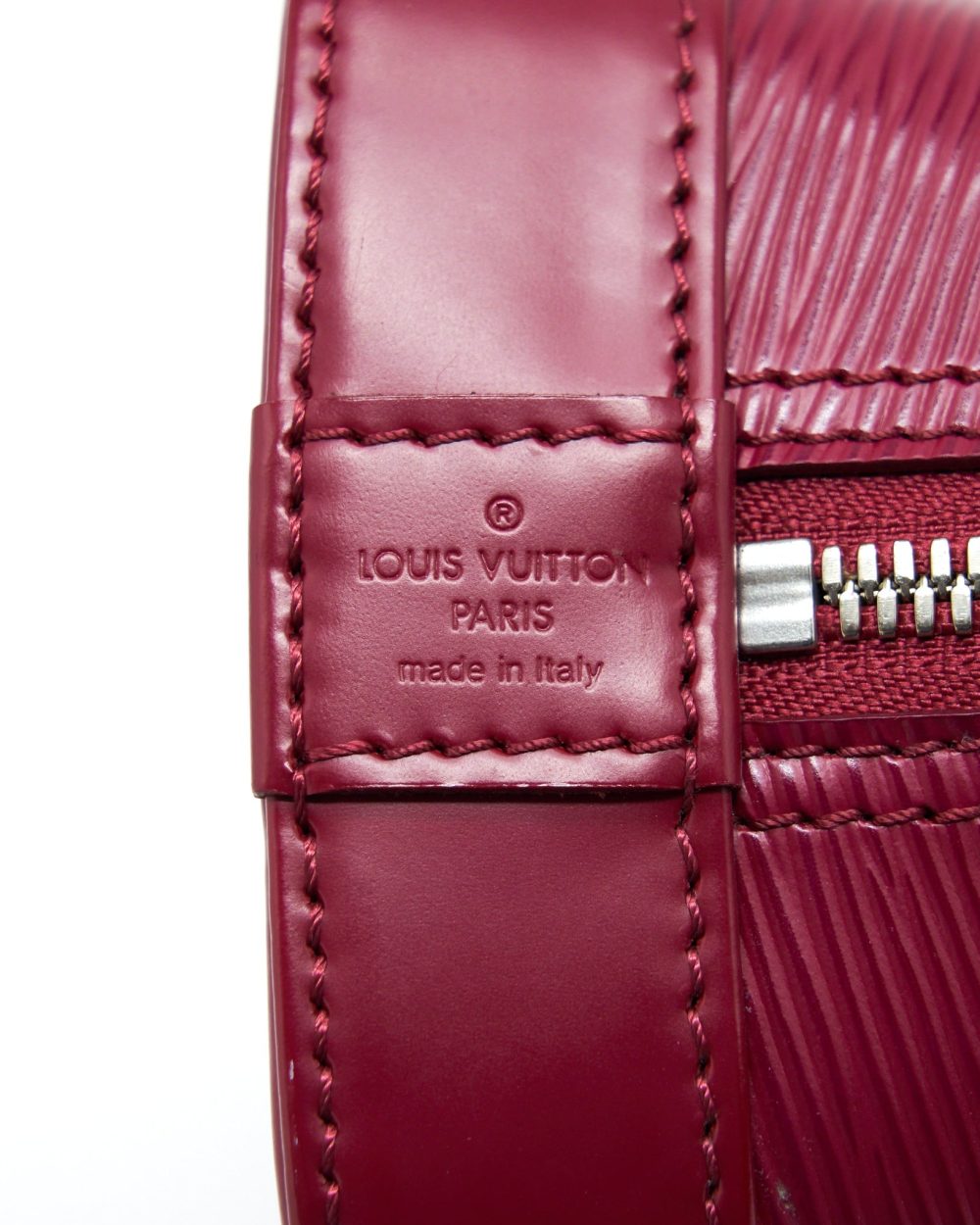 AAA Replica Louis Vuitton LV ALMA BB EPI DARK RED SHW