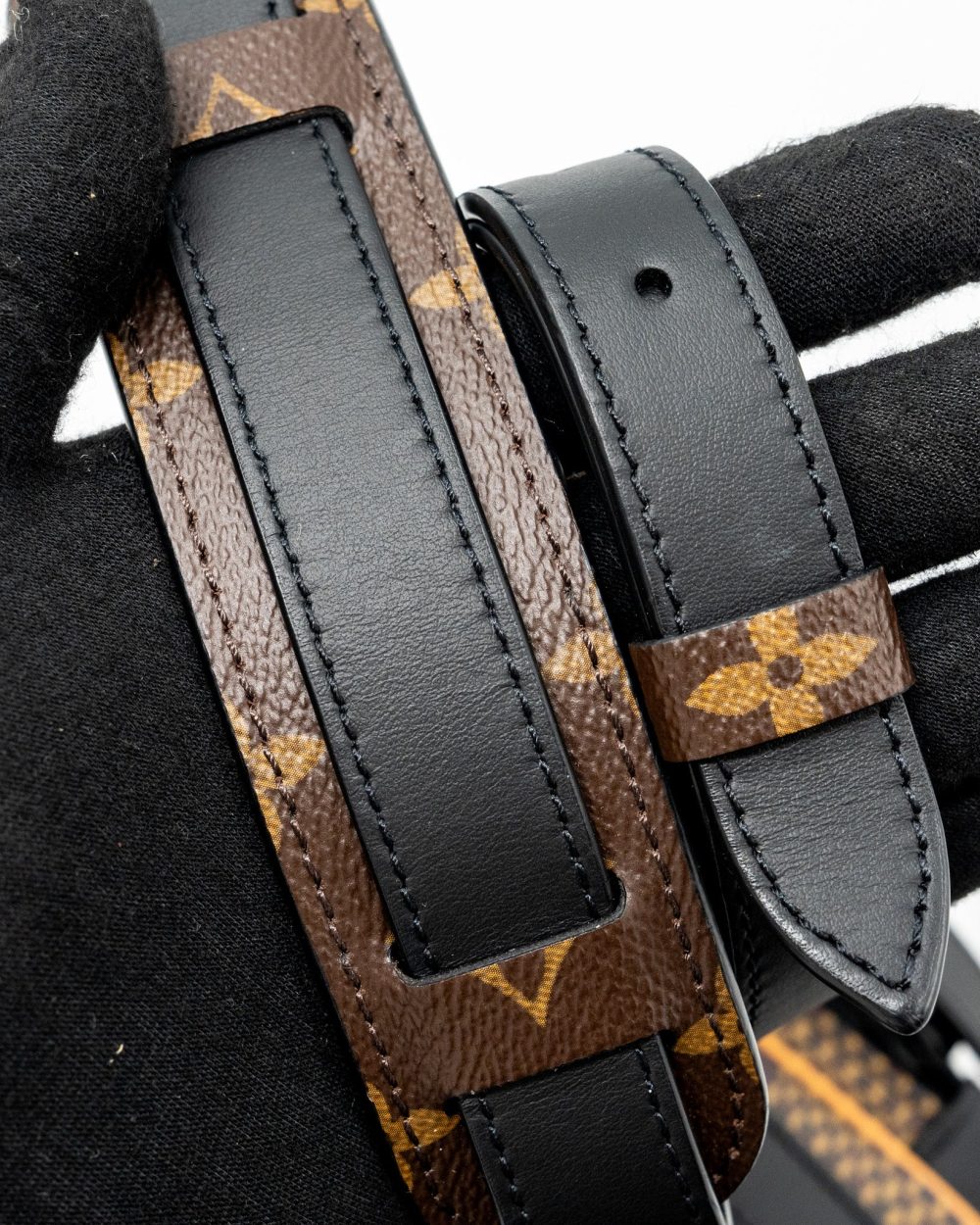 AAA Replica Louis Vuitton LV X NIGO AMAZON SLING BAG MONOGRAM CANVAS BLACK HARDWARE