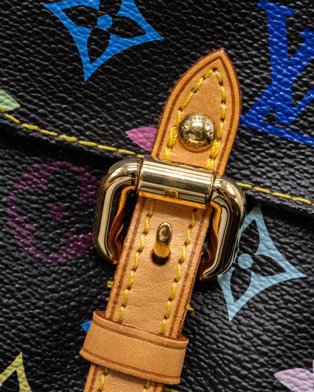 AAA Replica Louis Vuitton LV VINTAGE LODGE BAG MULTICOLOUR MONOGRAM CANVAS BLACK GHW