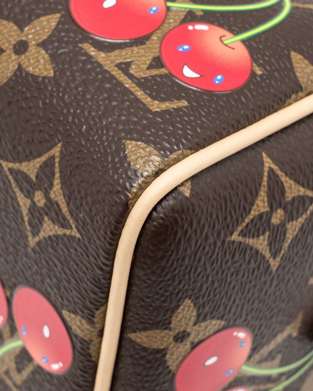 AAA Replica Louis Vuitton LV X TAKASHI MURAKAMI SPEEDY BANDOULIERE 20 MONOGRAM CHERRY COATED CANVAS MULTICOLOURED GHW