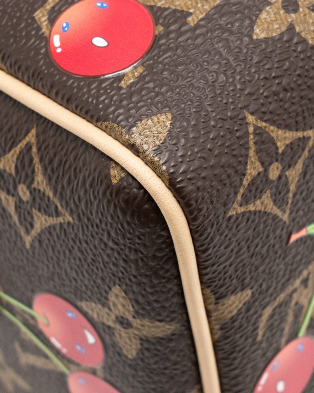 AAA Replica Louis Vuitton LV X TAKASHI MURAKAMI SPEEDY BANDOULIERE 20 MONOGRAM CHERRY COATED CANVAS MULTICOLOURED GHW