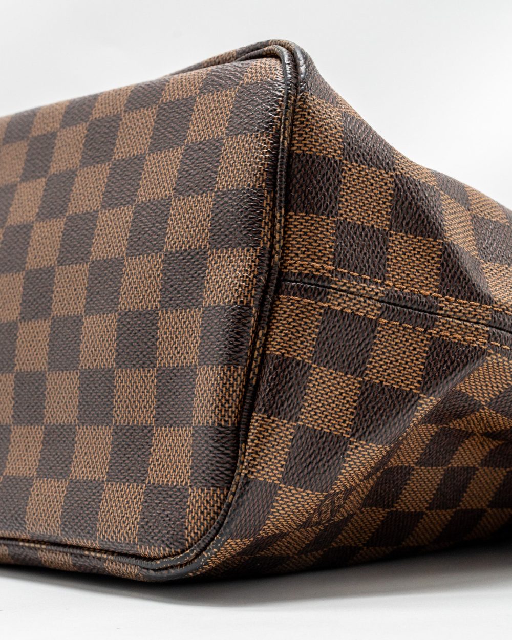 AAA Replica Louis Vuitton LV NEVERFULL MM DENIER EBENE CANVAS GHW