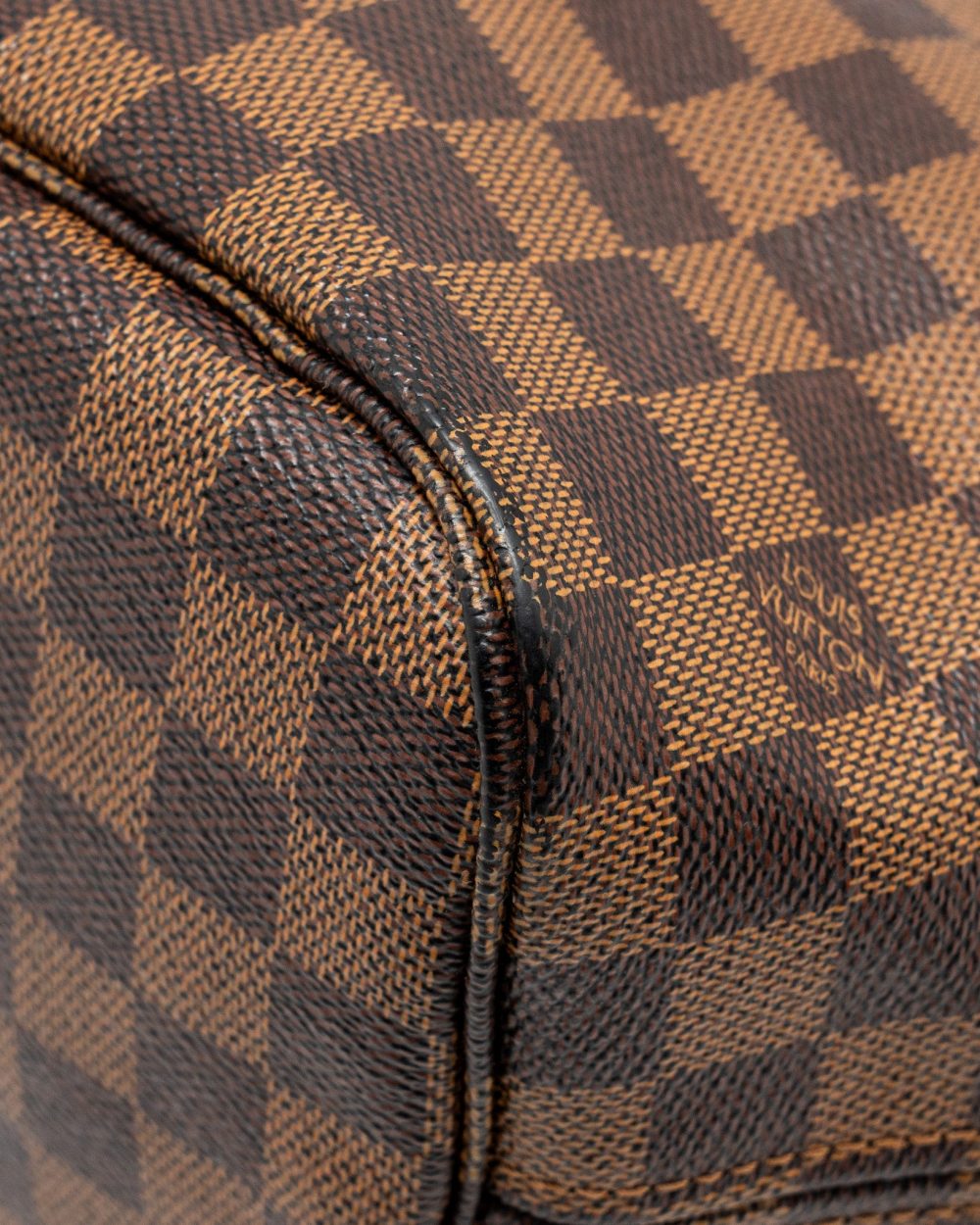 AAA Replica Louis Vuitton LV NEVERFULL MM DENIER EBENE CANVAS GHW