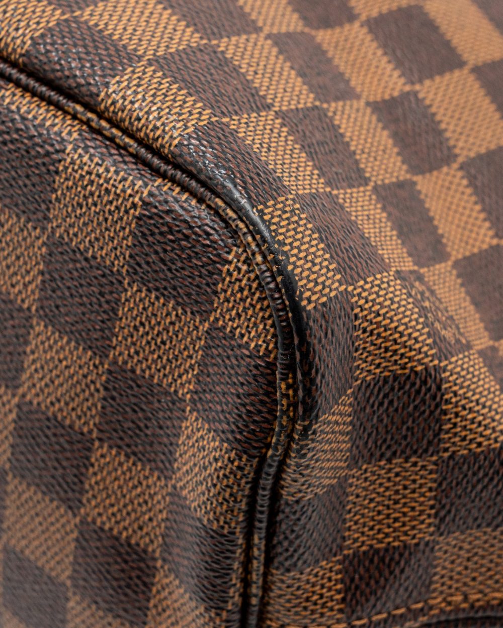 AAA Replica Louis Vuitton LV NEVERFULL MM DENIER EBENE CANVAS GHW