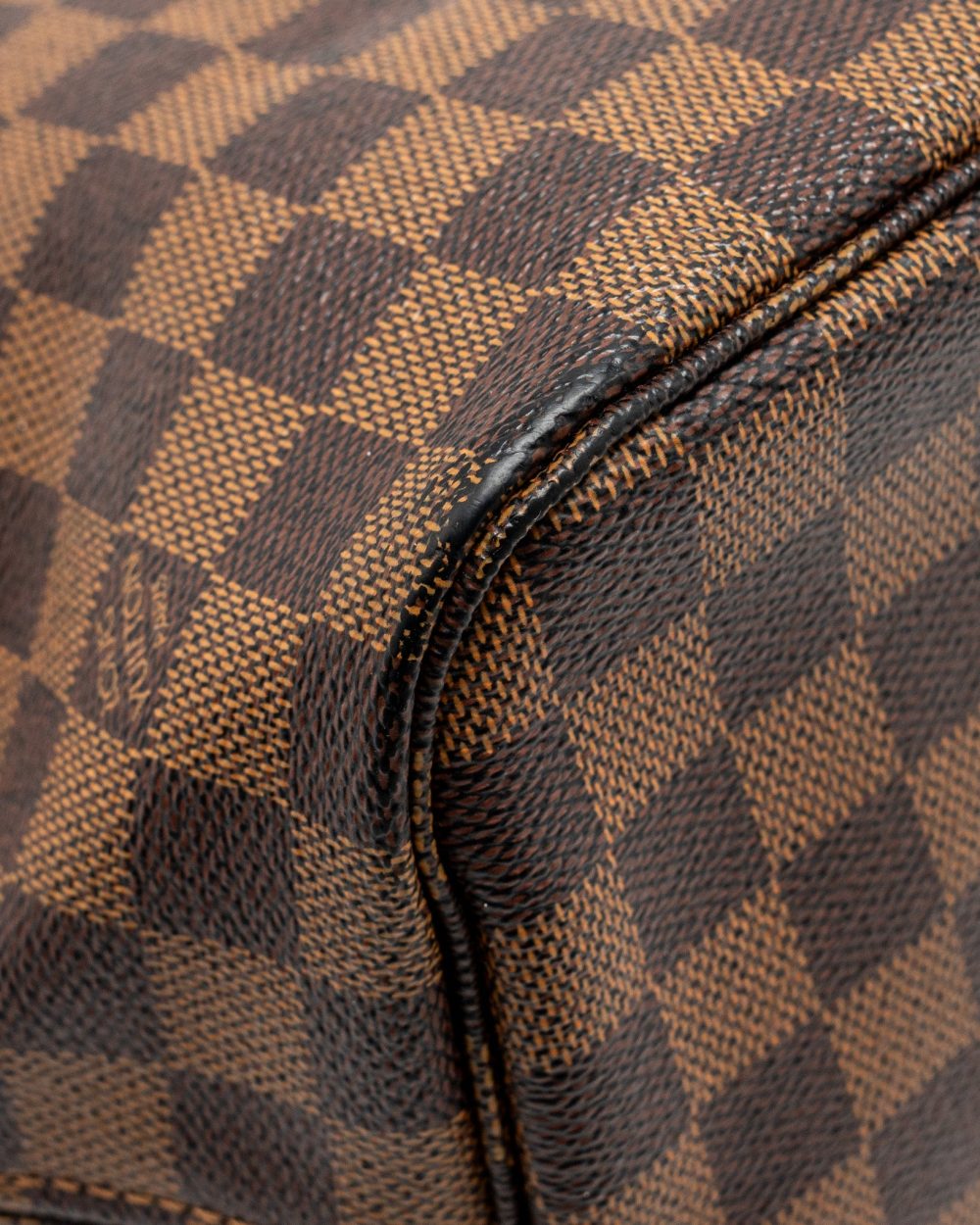 AAA Replica Louis Vuitton LV NEVERFULL MM DENIER EBENE CANVAS GHW