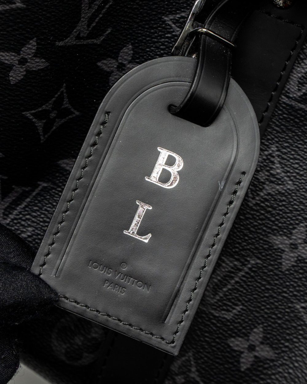 AAA Replica Louis Vuitton LV Keepall Bandoulière 45 Monogram Eclipse Canvas SHW