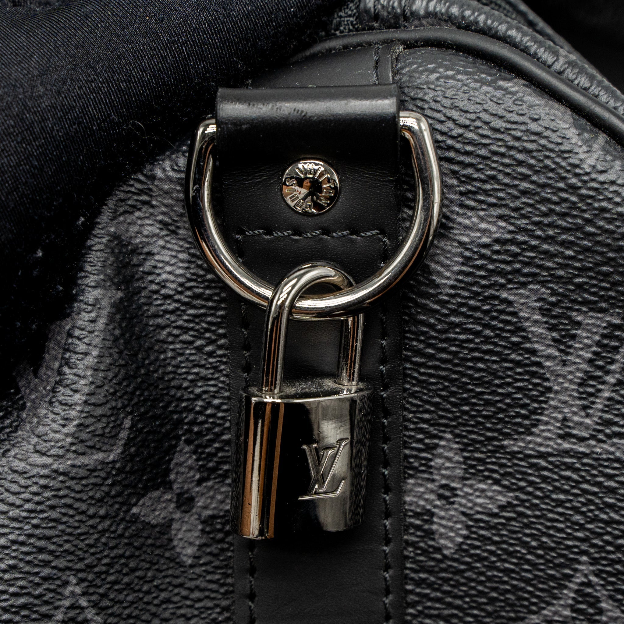 AAA Replica Louis Vuitton LV Keepall Bandoulière 45 Monogram Eclipse Canvas SHW
