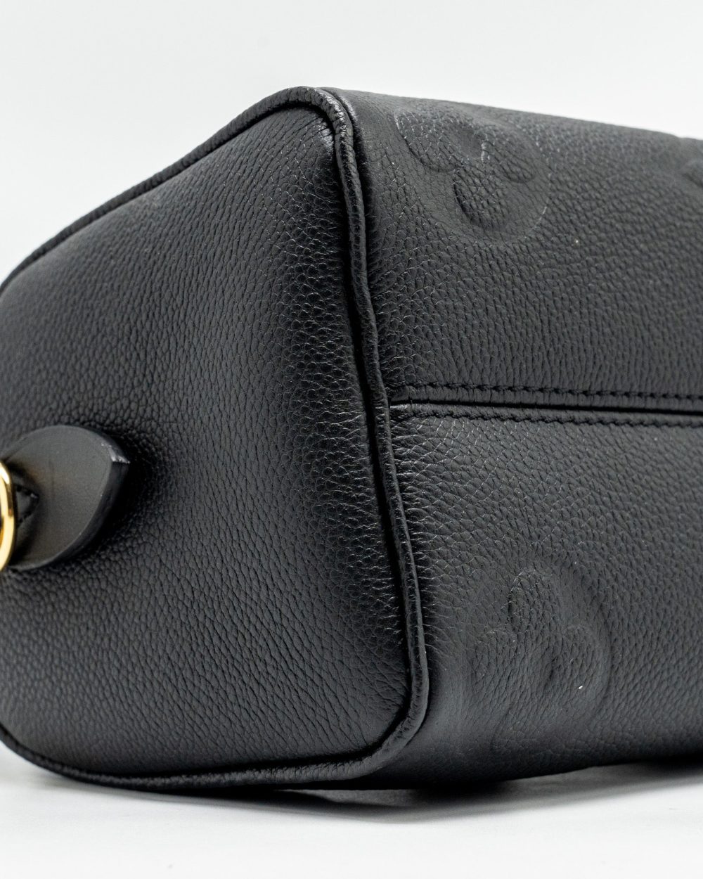 AAA Replica Louis Vuitton LV SPEEDY 20 BANDOULIERE MONOGRAM EMPREINTE BLACK GHW