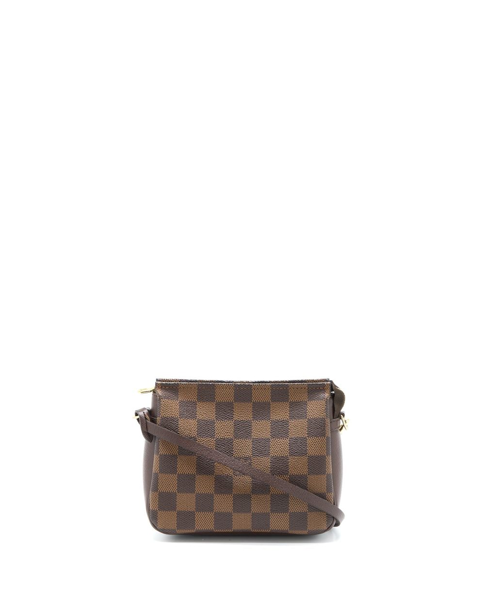AAA Replica Louis Vuitton LV MINI CLUTCH DAMIER EBENE CANVAS GHW