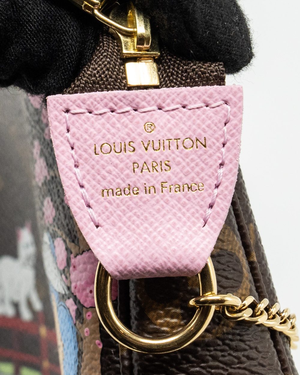 AAA Replica Louis Vuitton LV MINI POCHETTE ACCESSORIES 2021 CHRISTMAS LIMITED EDITION JAPANESE GARDEN SAKURA GHW 