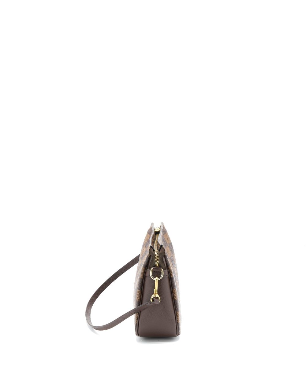 AAA Replica Louis Vuitton LV MINI CLUTCH DAMIER EBENE CANVAS GHW