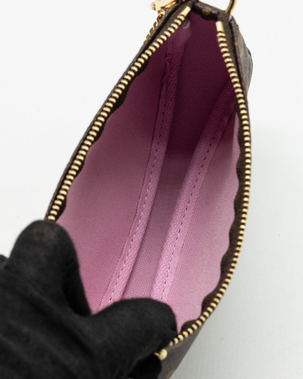 AAA Replica Louis Vuitton LV MINI POCHETTE ACCESSORIES 2021 CHRISTMAS LIMITED EDITION JAPANESE GARDEN SAKURA GHW 