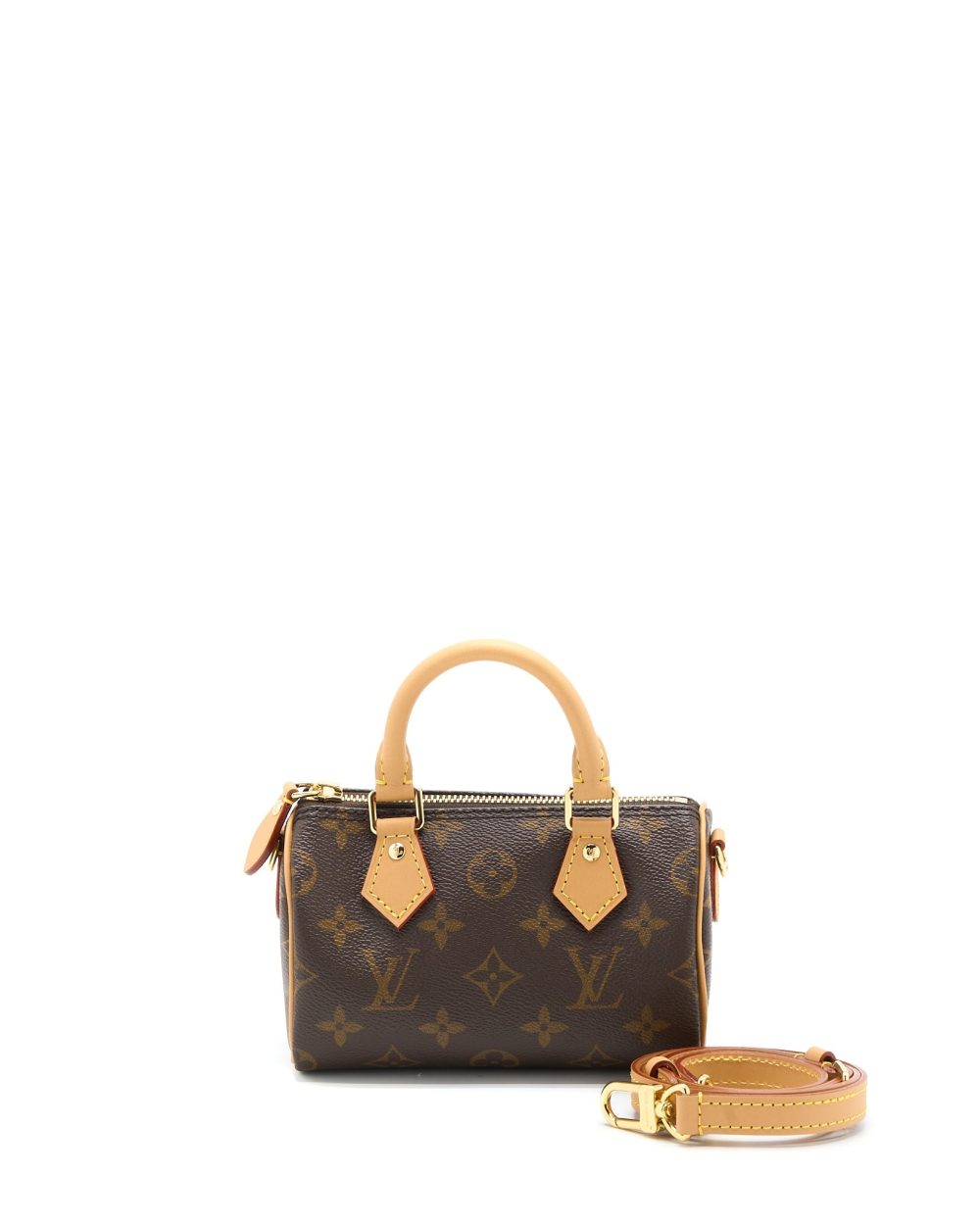 AAA Replica Louis Vuitton LV NANO SPEEDY MONOGRAM CANVAS GHW (NEW VERSION)