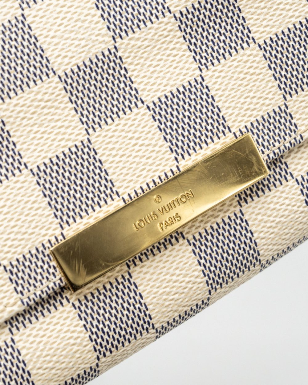 AAA Replica Louis Vuitton LV FAVOURITE PM DAMIER AZUR CANVAS GHW