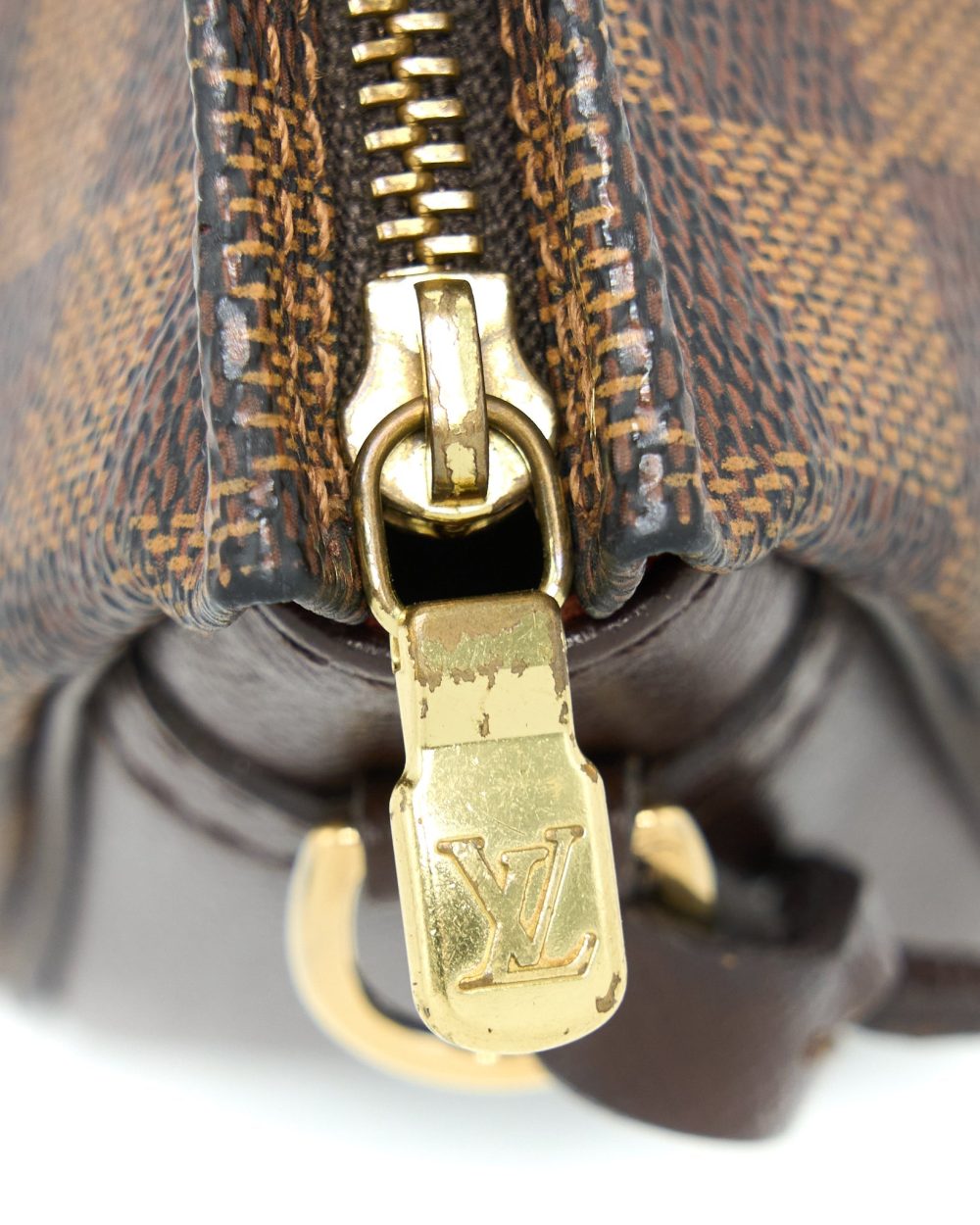 AAA Replica Louis Vuitton LV MINI CLUTCH DAMIER EBENE CANVAS GHW