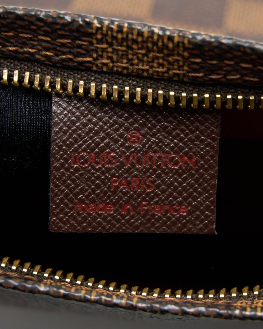 AAA Replica Louis Vuitton LV MINI CLUTCH DAMIER EBENE CANVAS GHW