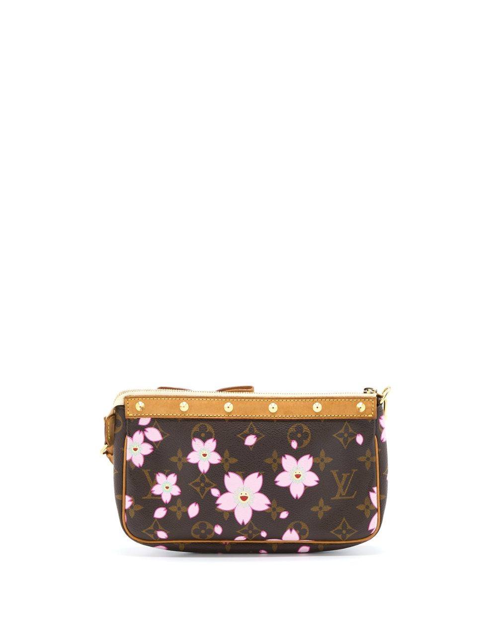 AAA Replica Louis Vuitton LV VINTAGE CHERRY BLOSSOM POCHETTE MONOGRAM CANVAS GHW