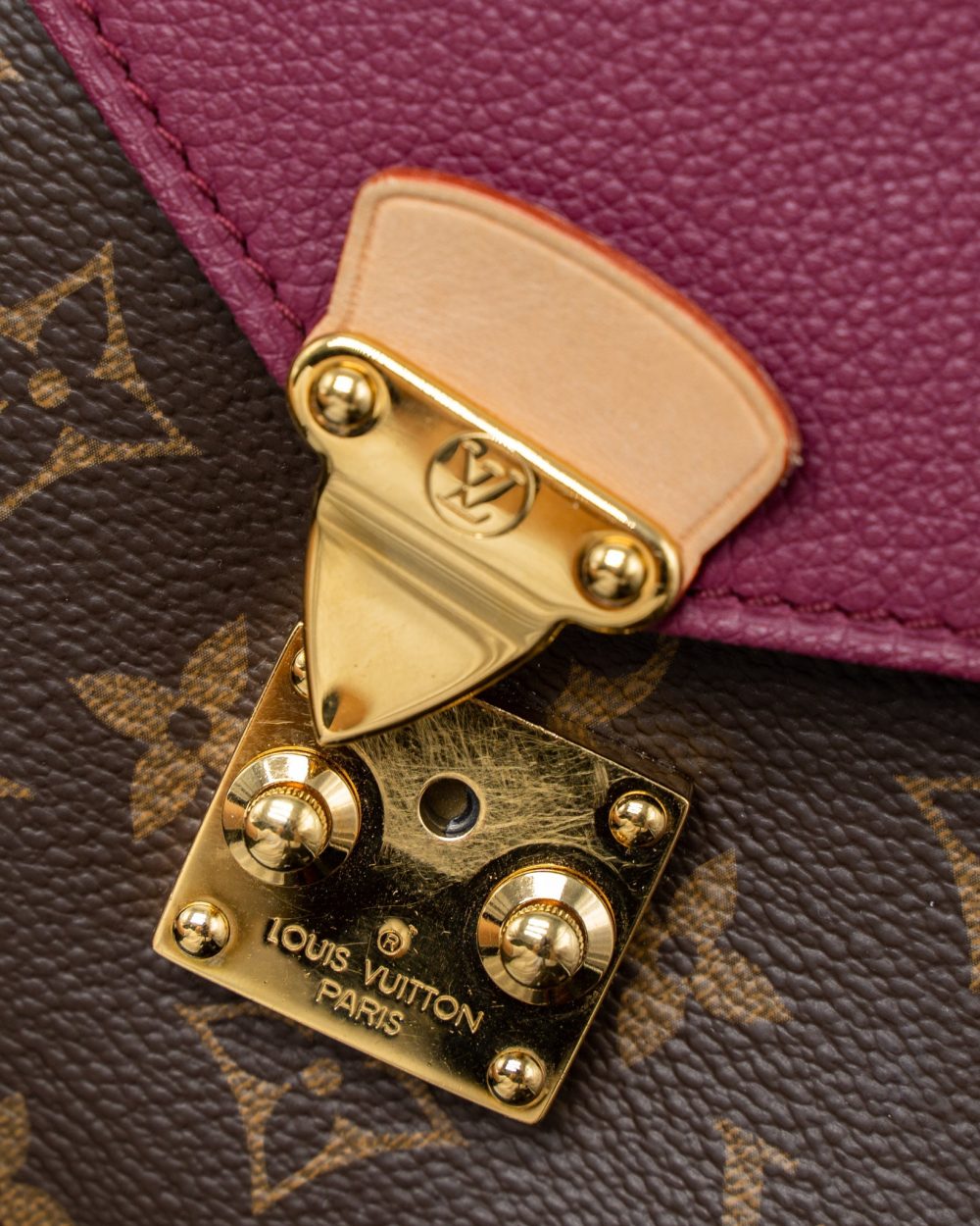 AAA Replica Louis Vuitton LV PALLAS CHAIN BAG MONOGRAM CANVAS/AURORE GHW