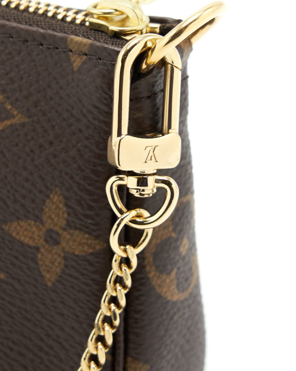 AAA Replica Louis Vuitton LV MINI POCHETTE ACCESSORIES MONOGRAM CANVAS GHW