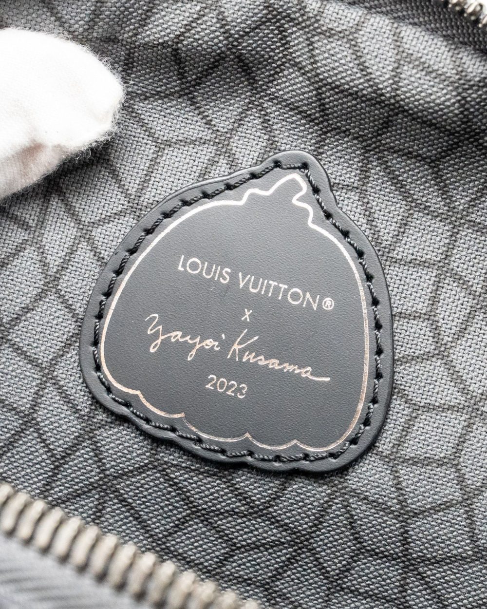 AAA Replica Louis Vuitton LV X YAYOI KUSAMA REVERSE MONOGRAM ECLIPSE MAXI BUMBAG CANVAS GREY/ MULTICOLOUR DARK SILVER HARDWARE