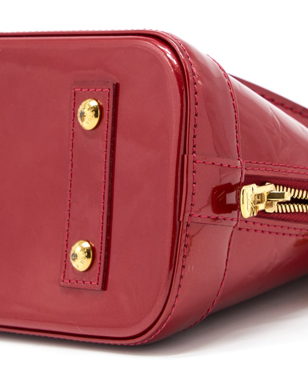 AAA Replica Louis Vuitton LV ALMA BB PATENT RED GHW