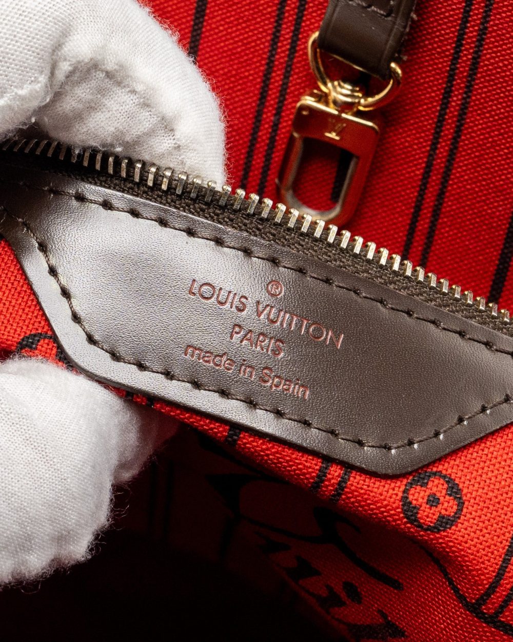 AAA Replica Louis Vuitton LV NEVERFULL MM DENIER EBENE CANVAS GHW
